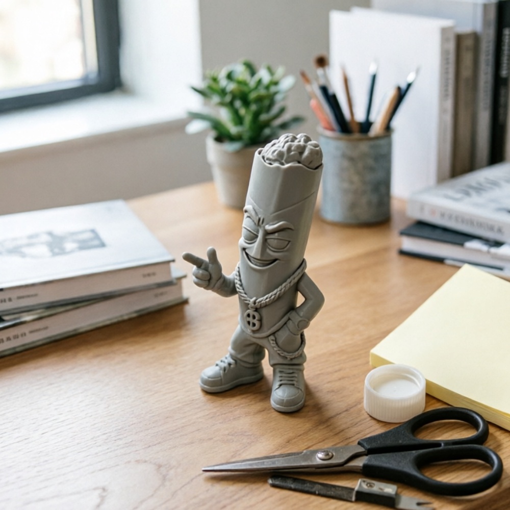 Trendy Grey Plastic Art Figure – обзор и цена Pop Display Shelf