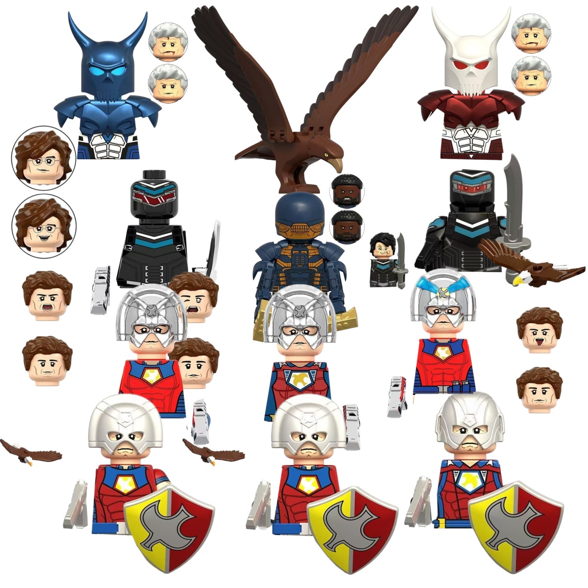 SuicideSquad Peacemaker Blue D – обзор и цена Lego Minifigure Holder