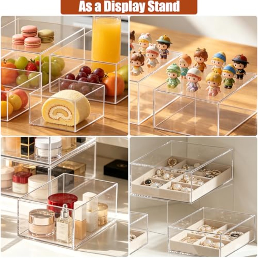 6Pcs Clear Acrylic Risers Disp – обзор и цена Display Risers Set