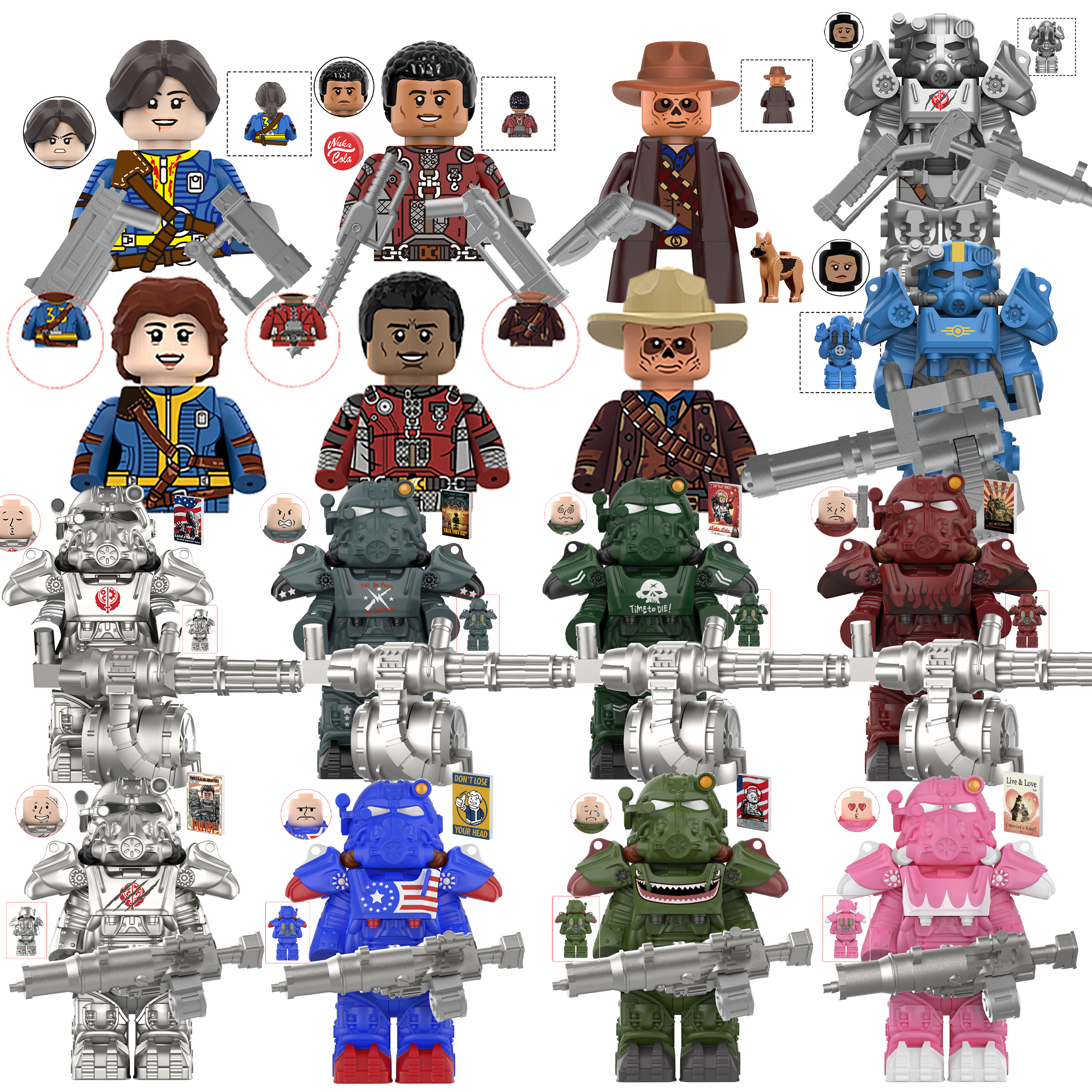 New BoS Game T60 Power Armor A – обзор и цена Lego Minifigure Holder