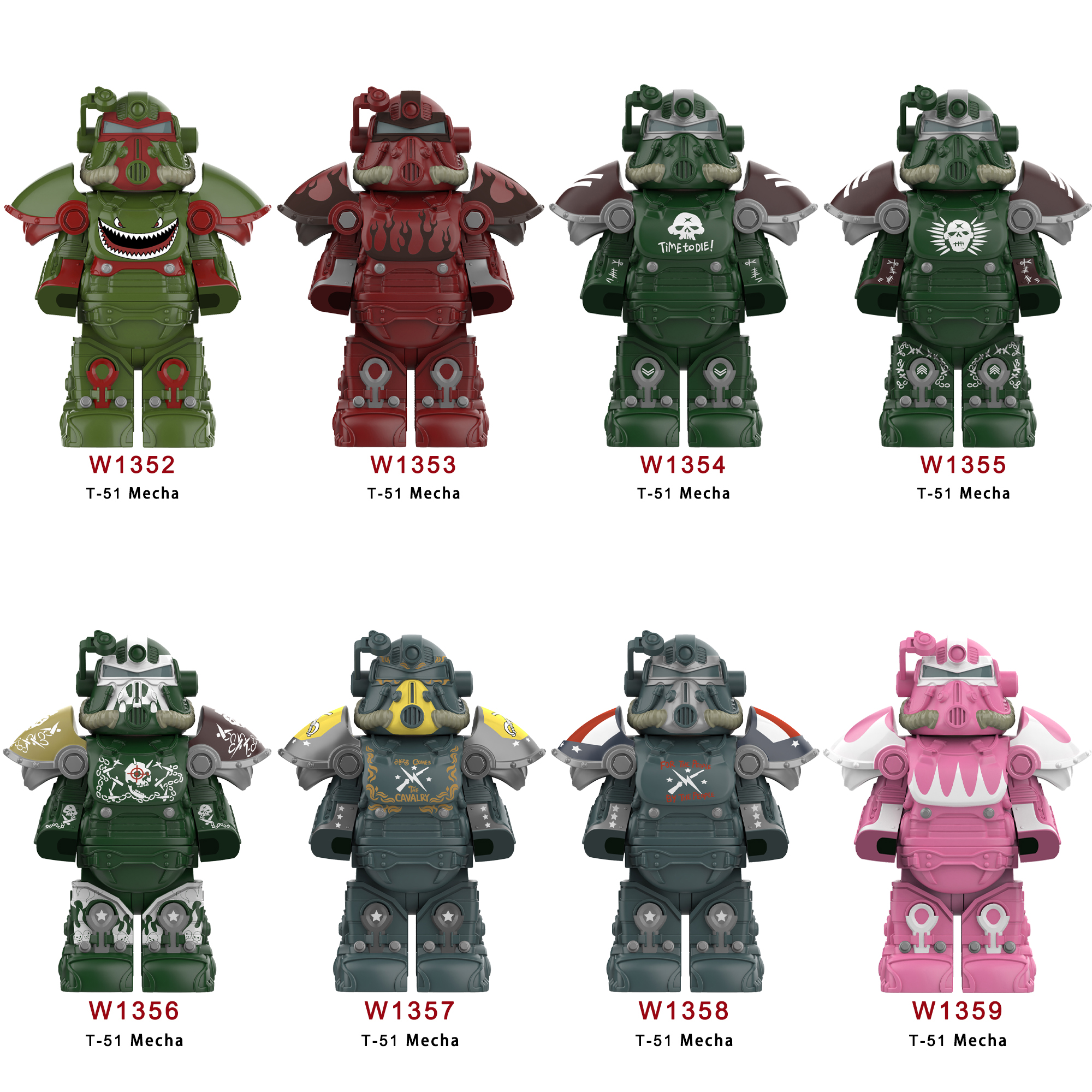 New BoS Game T60 Power Armor A – обзор и цена Lego Minifigure Holder