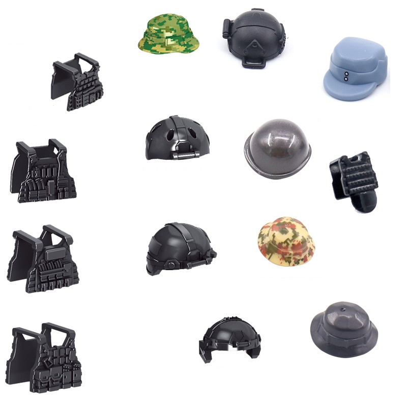 5PCS Soldier Helmet Tactical V – обзор и цена Lego Minifigure Holder