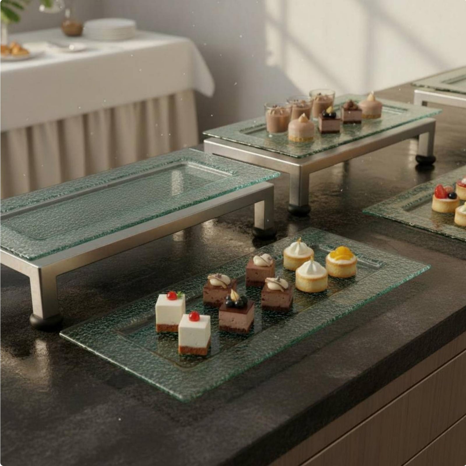 3-Tier Serving Stand Multifunc – обзор и цена Display Risers Set
