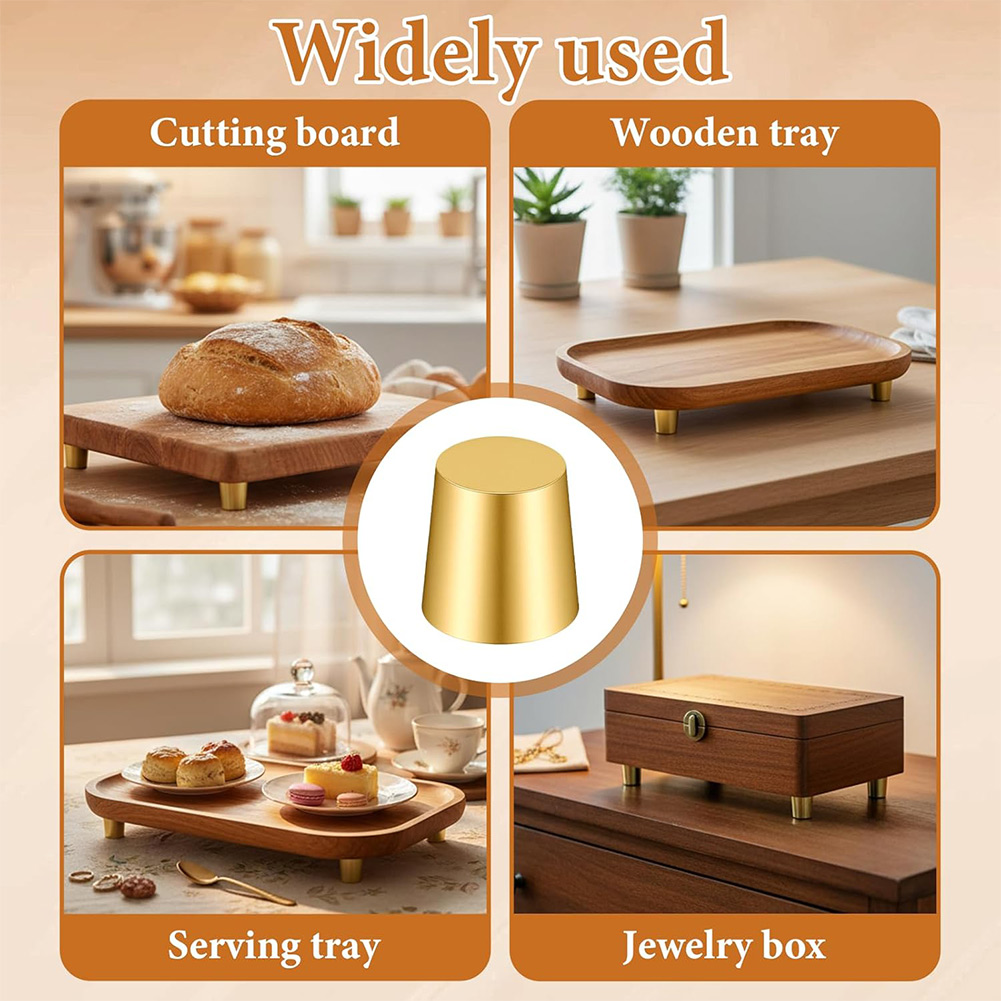 4pcs Brass Cutting Board Feet  – обзор и цена Display Risers Set
