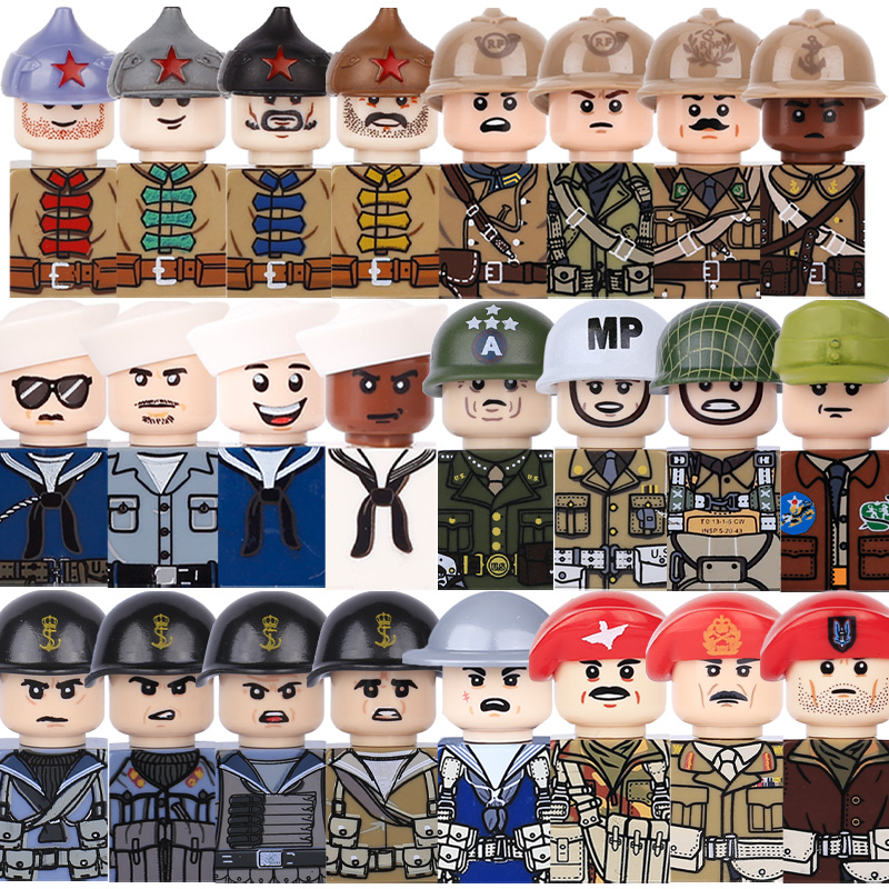 Kids Toy WW2 Military Army Act – обзор и цена Lego Minifigure Holder
