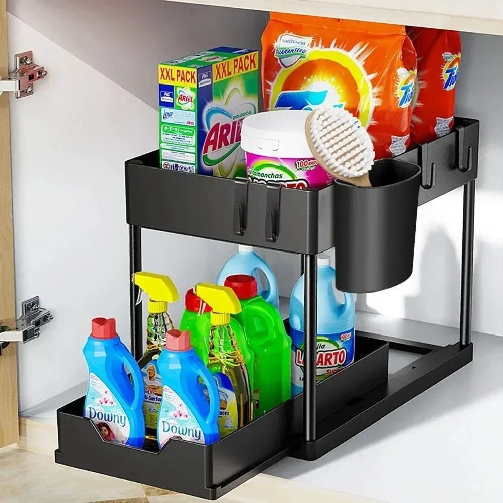 2-Tier Pull Out Under Sink Org – обзор и цена Pop Display Shelf