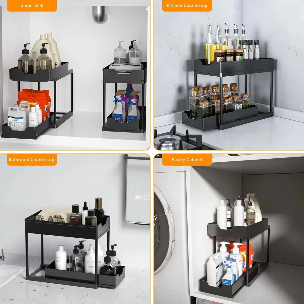 2-Tier Pull Out Under Sink Org – обзор и цена Pop Display Shelf