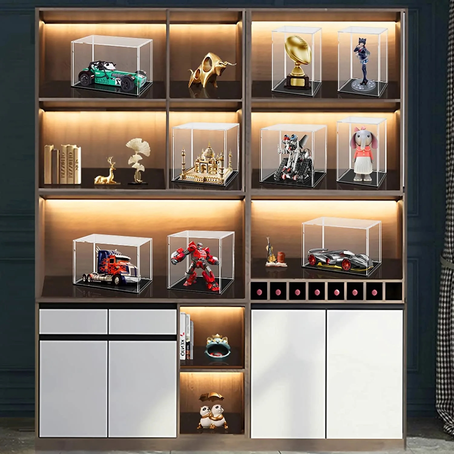 6 Size Display Case for Collec – обзор и цена Action Figure Stand