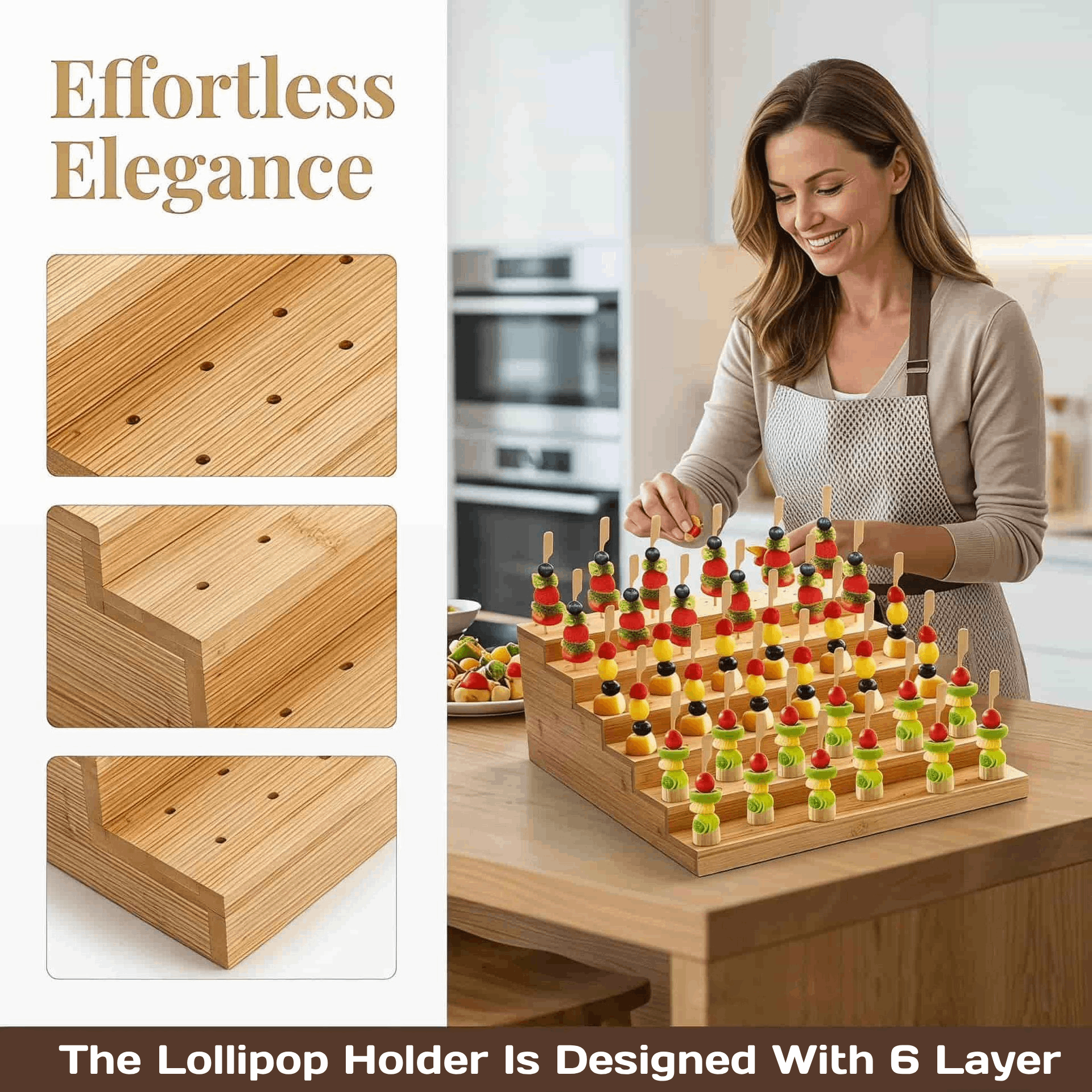 Wood Lollipop Holder Display R – обзор и цена Display Risers Set