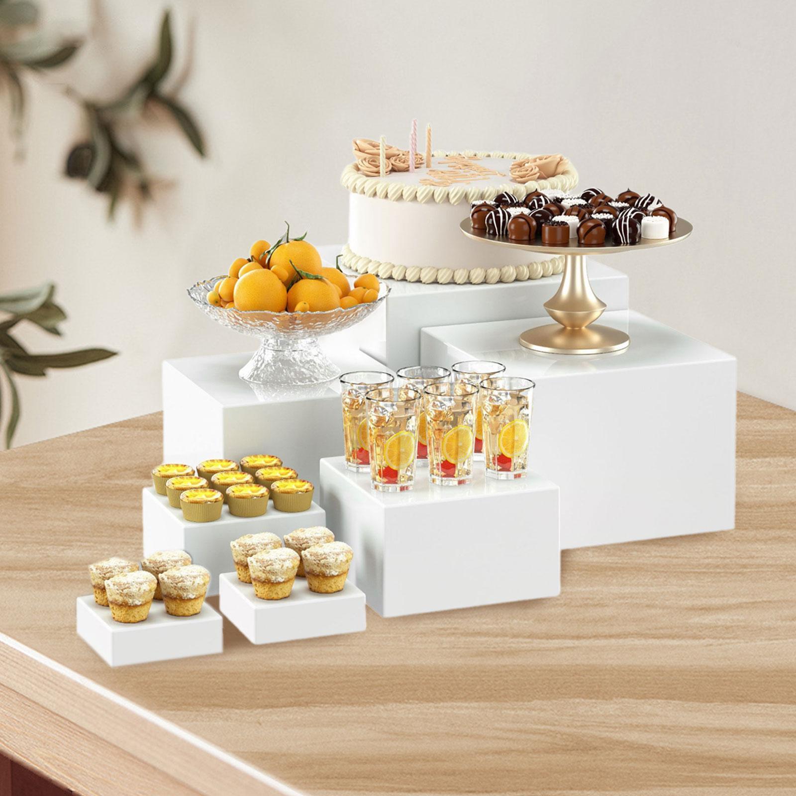 TQH 7Pcs Buffet Riser Dessert  – обзор и цена Display Risers Set