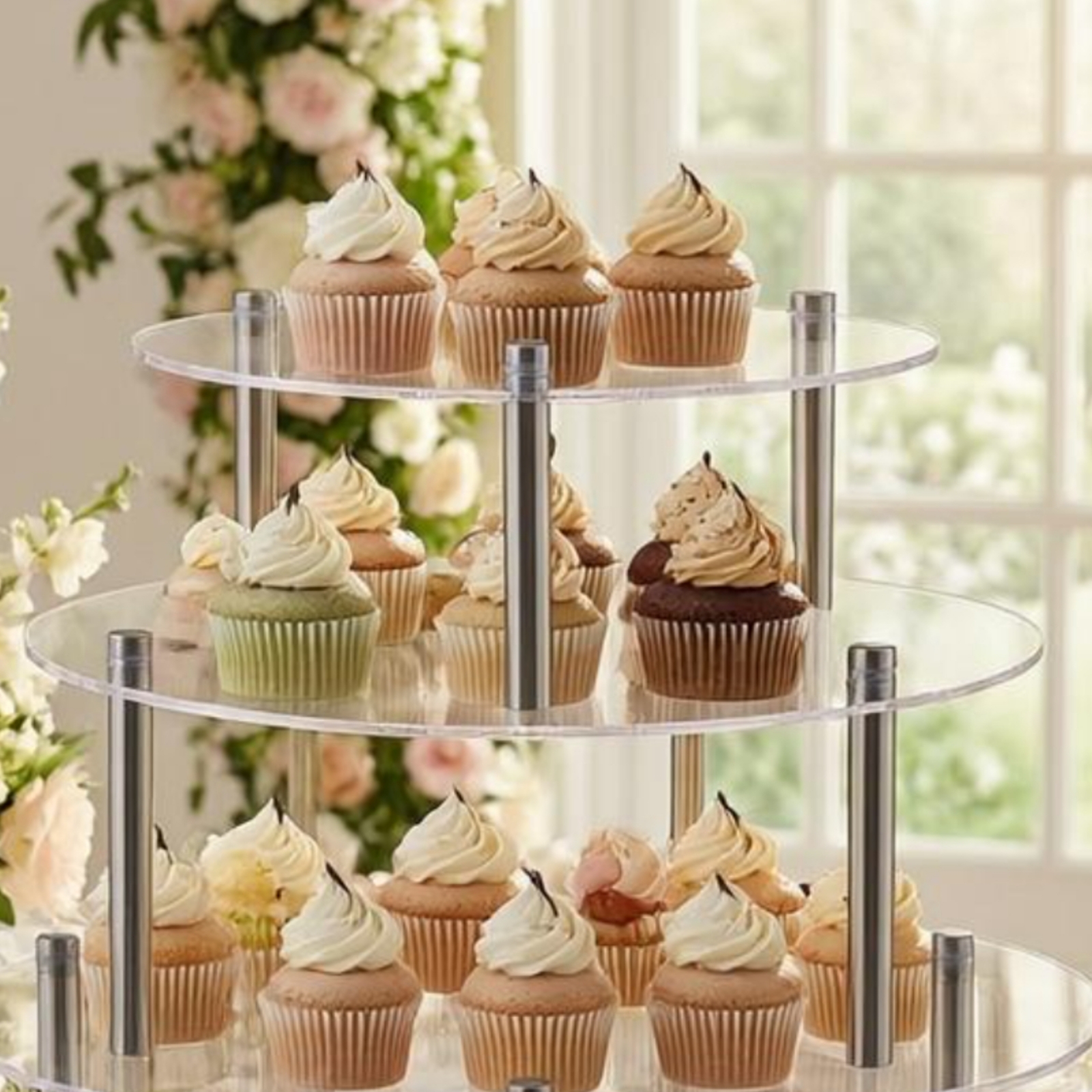 Acrylic Cake Stand Cylindrical – обзор и цена Display Risers Set
