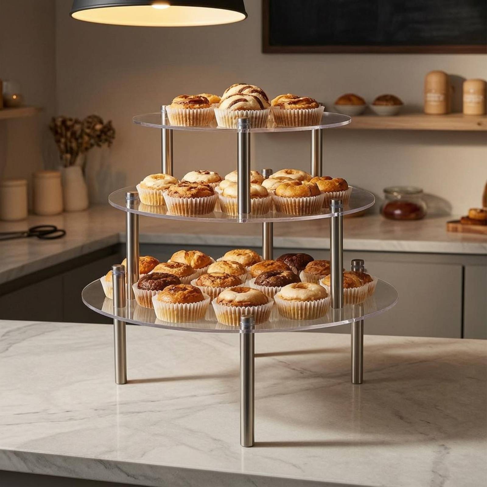 Acrylic Cake Stand Cylindrical – обзор и цена Display Risers Set