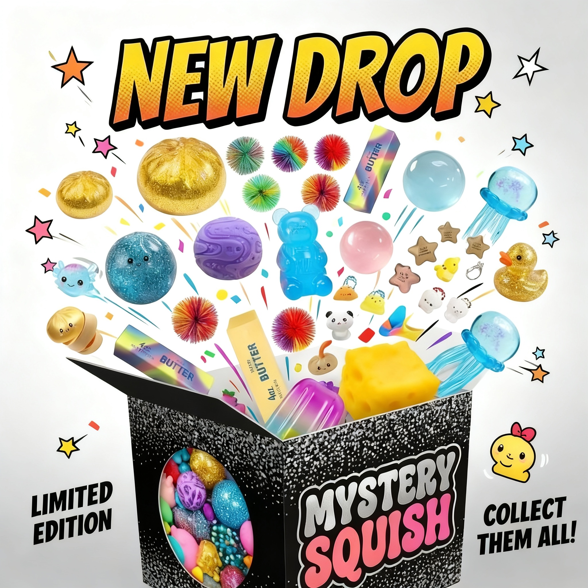 Squish Time Nee Doh Mystery Bl – обзор и цена Mystery Box Blind Bag