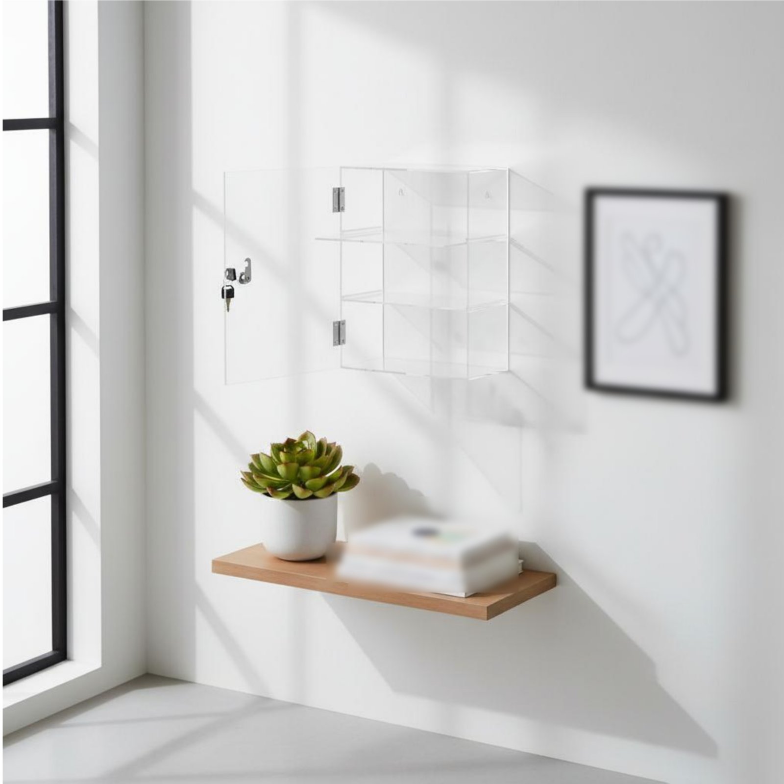 Locking Acrylic Display Case L – обзор и цена Display Case Acrylic