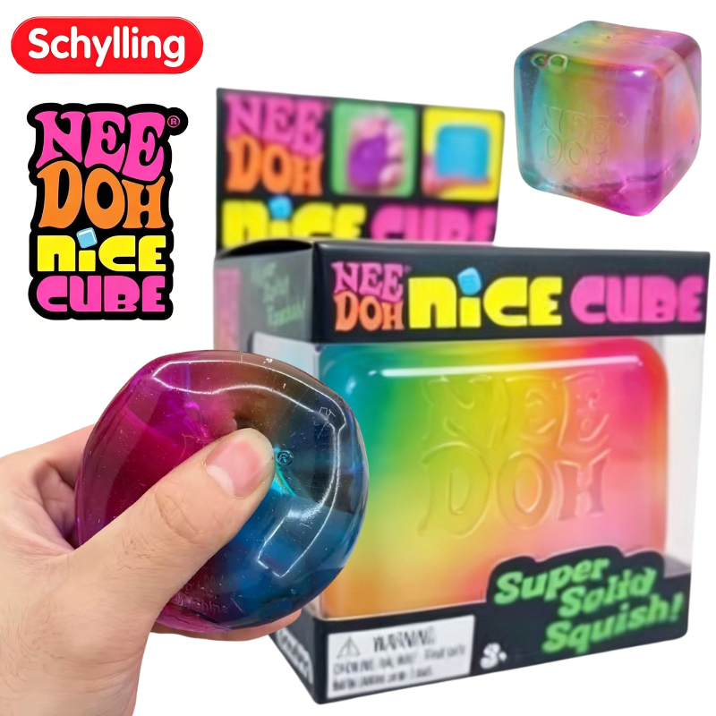Schylling NeeDoh Rainbow Cube  – обзор и цена Fidget Cube Original