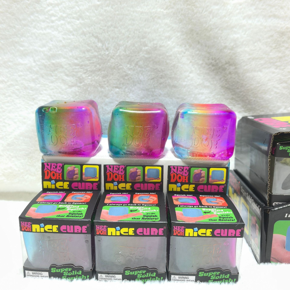 Schylling NeeDoh Rainbow Cube  – обзор и цена Fidget Cube Original