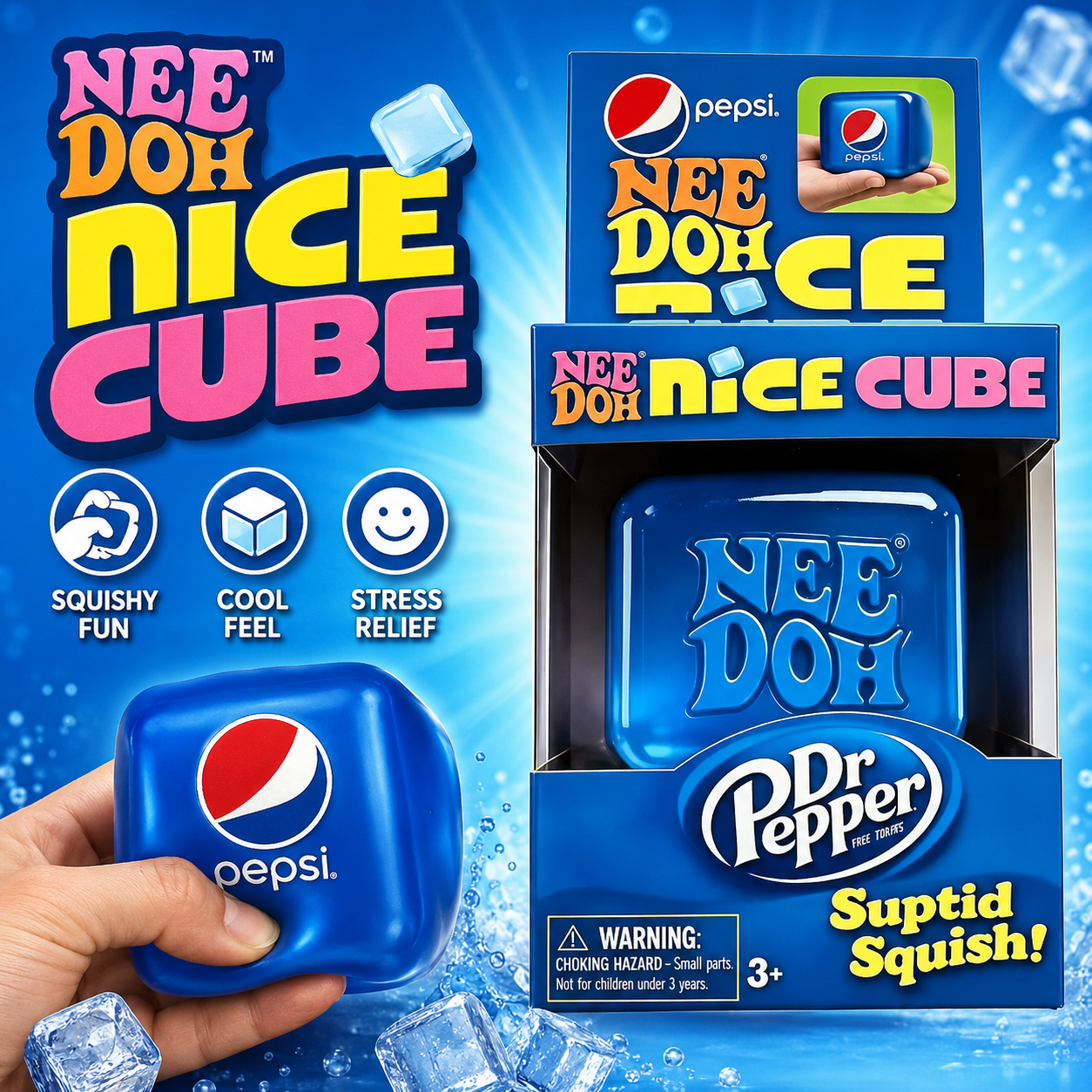 In Stock 2026 Needoh Squeeze S – обзор и цена Fidget Cube Original