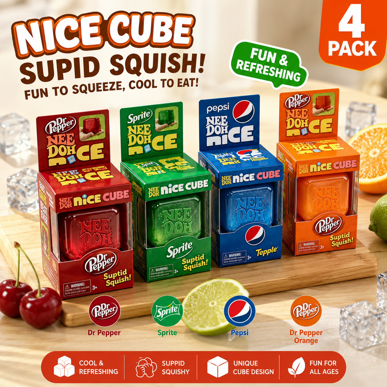 In Stock 2026 Needoh Squeeze S – обзор и цена Fidget Cube Original